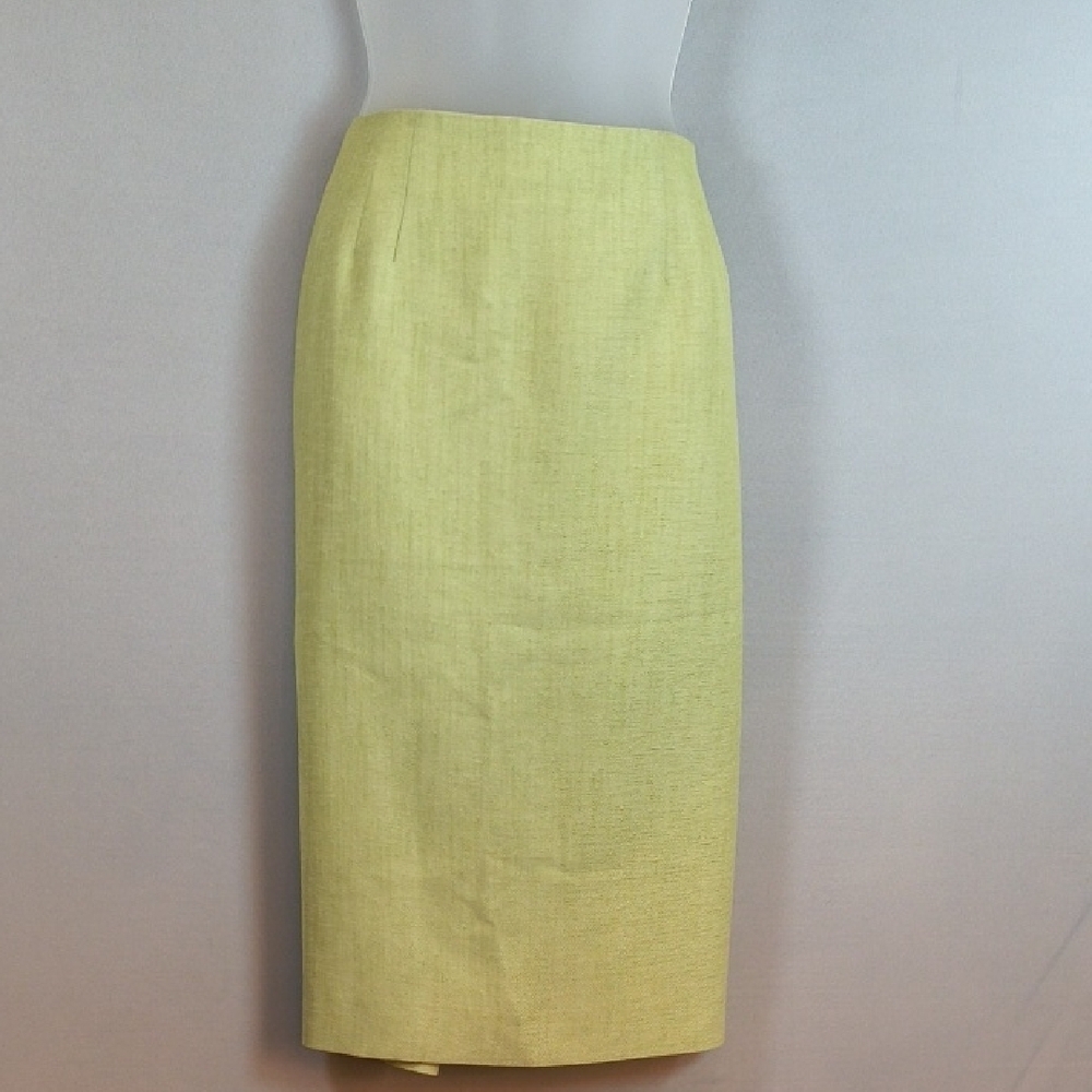 Kasper Women's Green Pencil Skirt Knee Length Size 10